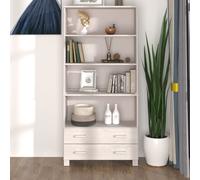vidaXL Credenza HAMAR in Legno Massello di Pino Bianca