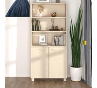 vidaXL Credenza HAMAR in Legno Massello di Pino Marrone