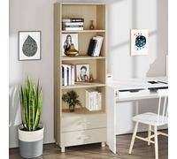 vidaXL Credenza HAMAR Miele 60x35x180 cm in Legno Massello di Pino