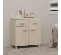 vidaXL Credenza HAMAR Miele 79x40x80 cm in Legno Massello di Pino