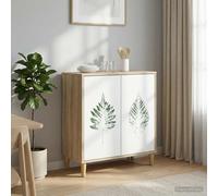 vidaXL Credenza HANAU Sonoma 69 x 33 x 75 cm Legno ingegnerizzato, Mobile laterale rettangolare moderno, grande spazio per soggiorno e sala da pranzo, arredo elegante per la casa