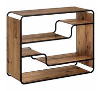 vidaXL Credenza in legno anticato, 98 x 37,5 x 75,5 cm, in legno | Credenza durevole e robusta in legno, robusto telaio di supporto con gambe dritte in metallo, armadio ideale per buffet