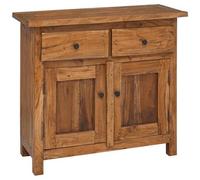 VIDAXL - Credenza in Legno Massello di Mogano 75x30x65 cm
