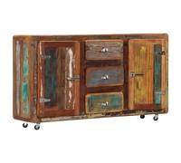 vidaXL Credenza in Legno Massello di Recupero Rustica con Ante Cassettiera Madia Mobiletto Decorativo Dispositivi Multimediali 150x43x86 cm