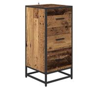 vidaXL Credenza in stile industriale per la sala da pranzo di Mobili moderni rettangolari per la casa, perfetti per arredare con un tocco urbano. Questa unità offre un'ottima organizzazione dello s