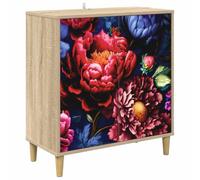 vidaXL Credenza KIEL Sonoma 69 x 33 x 75 cm Legno ingegnerizzato, Mobile laterale rettangolare moderno, grande spazio per soggiorno e sala da pranzo, arredo elegante per la casa