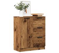 vidaXL Dressoir 60x30x70 cm bewerkt hout oud houtkleurig