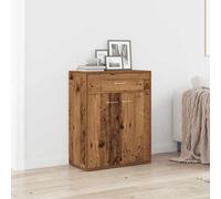 vidaXL Credenza in legno ingegnerizzato/buffet 60x30x75 cm - ampio spazio per riporre e esporre, marrone, per soggiorno/sala da pranzo/camera da letto