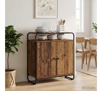 vidaXL Credenza Legno di quercia 68 x 35 x 75 cm Legno ingegnerizzato