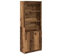 vidaXL Credenza Legno Antico 70x35x180 cm in Legno Multistrato, Mobile, mobiletto Laterale, mobiletto portaoggetti Alto, mobiletto portaoggetti