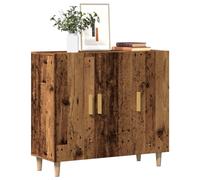 vidaXL Credenza Legno Antico 90x34x80 cm in Legno Multistrato