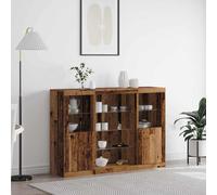vidaXL Credenza Legno vecchio 142.5 x 37 x 100 cm Legno multistrato
