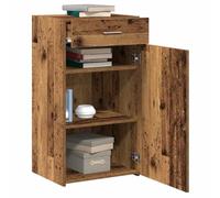 vidaXL Credenza Legno vecchio 50 x 42,5 x 93 cm | Mostra la bellezza naturale e resistente, Ha cassetti e ripiani per tenere tutto in ordine, Fatto in legno massello robusto