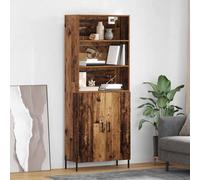 vidaXL Credenza Legno vecchio 69,5 x 32,5 x 180 cm Legno multistrato