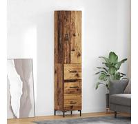 vidaXL Armadietto in legno vecchio, 69,5 x 34 x 180 cm, in legno costruito, mobile moderno e rettangolare, con buona conservazione a parete, decorazione contemporanea, lavagnetta funzionale, finitura