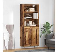 vidaXL Credenza Legno vecchio 69,5 x 34 x 180 cm Legno multistrato