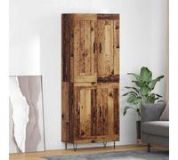 vidaXL Credenza Legno vecchio 69,5 x 34 x 180 cm Legno multistrato