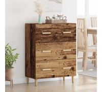 vidaXL Credenza Legno vecchio 69,5 x 34 x 90 cm Legno multistrato