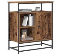 vidaXL Credenza in Legno Invecchiato 69x35x80 cm Legno Ingegnerizzato e Acciaio