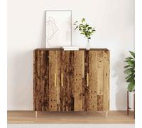 vidaXL Credenza Legno vecchio 90 x 34 x 80 cm Legno multistrato