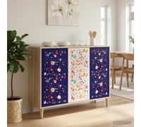 vidaXL Credenza MAINZ Sonoma 102 x 33 x 75 cm Legno ingegnerizzato, Mobile laterale rettangolare moderno, unità di stoccaggio elegante per soggiorno e sala da pranzo, soluzione funzionale