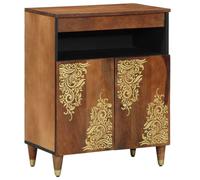 vidaXL Credenza Marrone 60 x 33.5 x 75 cm Legno massello di mango