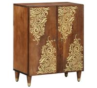 vidaXL Credenza Marrone 60 x 33.5 x 75 cm Legno massello di mango