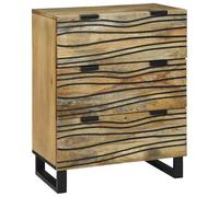 vidaXL Credenza Marrone 60 x 33.5 x 75 cm Legno massello di mango | fatto con legno di mango resistente, dura a lungo e ha un aspetto fantastico,