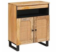 vidaXL Credenza Marrone 60 x 33 x 75 cm Legno di mango massello