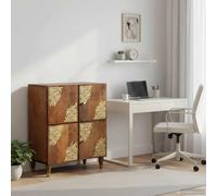 vidaXL Credenza Marrone 60 x 33 x 75 cm Legno di mango massello