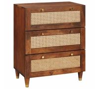 vidaXL Credenza Marrone 60 x 33 x 75 cm Legno di mango massello