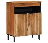 vidaXL Credenza Marrone 60 x 33 x 75 cm Legno massello di acacia