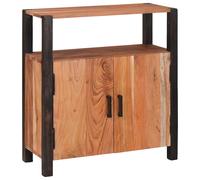 vidaXL Credenza Marrone 70 x 30 x 75 cm Legno di Acacia Massello
