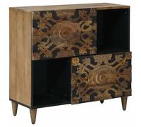 vidaXL Credenza Marrone 80 x 33,5 x 75 cm Legno di mango massello