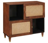 vidaXL Credenza Marrone 80 x 33,5 x 75 cm Legno di mango massello