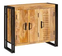 vidaXL Credenza Marrone 80 x 33 x 70 cm legno massello di mango