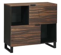 vidaXL Credenza Marrone 80 x 33 x 75 cm legno massello di mango