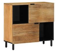 vidaXL Credenza Marrone 80x33x75 cm in Legno Massello di Mango