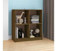 vidaXL Credenza Marrone Ambra 70x33x76 cm in Legno Massello di Pino