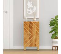 VIDAXL - Credenza Marrone E Nera 40x33,5x75cm In Legno Massello Di Mango
