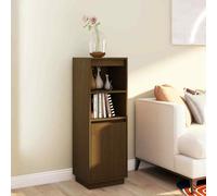 vidaXL Credenza Marrone Miele 37x34x110 cm in Legno Massello di Pino