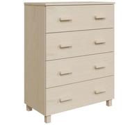 VIDAXL - Credenza Marrone Miele 79x40x103,5 Cm In Legno Massello Di Pino