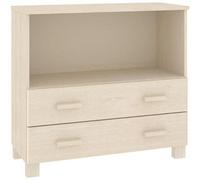 VIDAXL - Credenza Miele 85x35x80 Cm In Legno Massello Di Pino