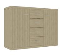 vidaXL Credenza Rovere Sonoma 88x30x65 cm in Legno Multistrato
