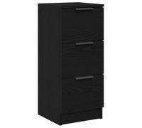 vidaXL Mobiletto in Rovere Nero Rovere nero 30 x 30 x 70 cm