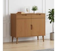 vidaXL Credenza MOLDE Caramello 90 x 40 x 80 cm