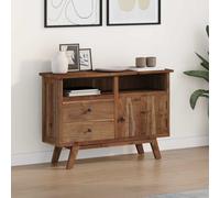vidaXL Credenza Naturale 100 x 30 x 68 cm Legno di teak solido