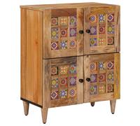 vidaXL Credenza Naturale 60 x 33 x 75 cm Legno di mango massello