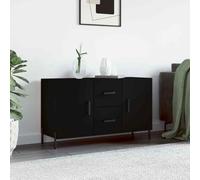 vidaXL Credenza Nera 100x36x60 cm in Legno Multistrato