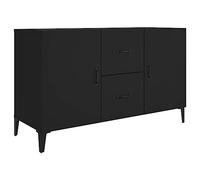 vidaXL Credenza Nera 100x36x60 cm in Legno Multistrato